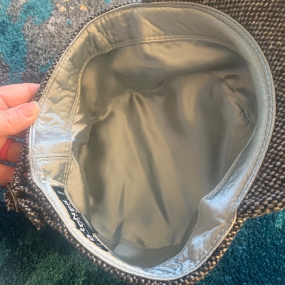 Broner Wool Blend Brown Tweed Hat Cap XL XLarge Lined Adjustable - Picture 6 of 6